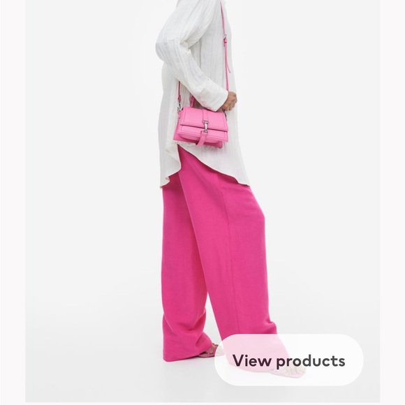 H&M linen blend pull on pants - Picture 2 of 4